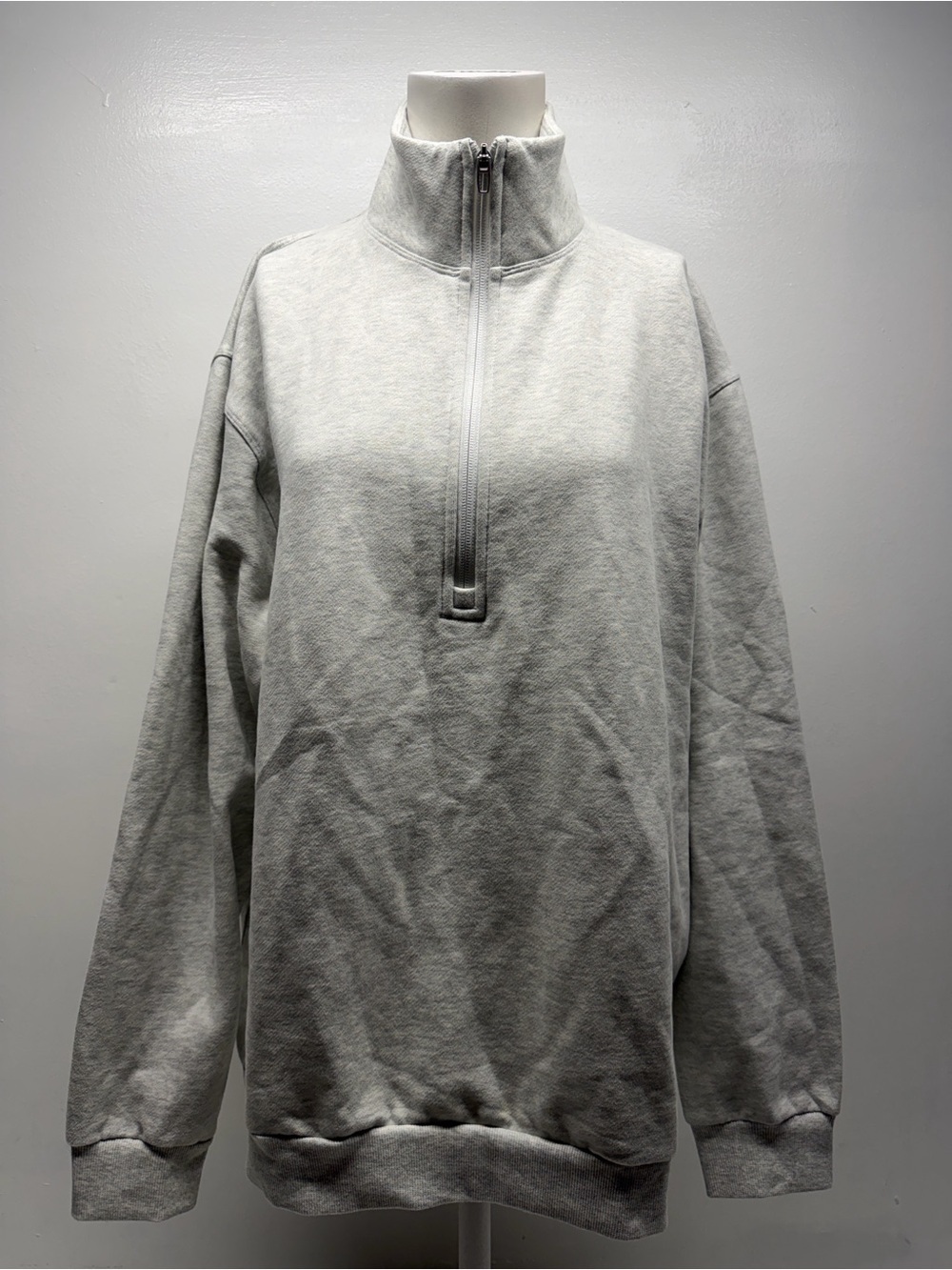 Lululemon Pullover Sweatshirt Fleece Lined Long Sleeve Stretch Gray Men Large